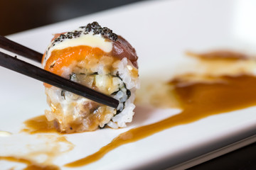 Sushi salmon roll