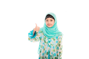Fototapeta na wymiar Cute muslim girl