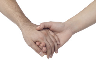 couple holding hands