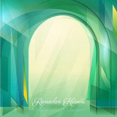 abstract background islamic greeting for Ramadan Kareem