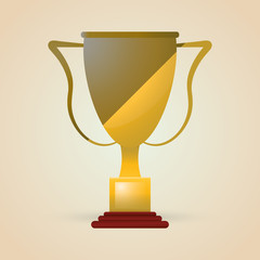 trophy icon design , editable vector