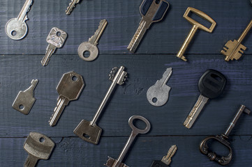 Different keys as a background