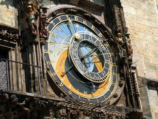 Detail of Astronomical Clock - Czech Republic, Prague, Old Town Square / Detail of Astronomical Clock- Czech Republic, Prague, Staromestske namesti