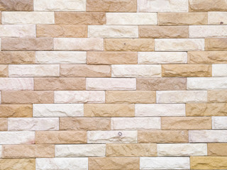 Old brown bricks wall pattern of background