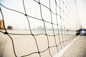 Volleyball net.