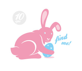 Rose easter Bunny hide and Seek