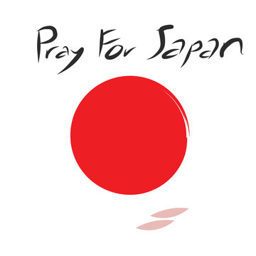 Pray for Japan with cherry blossom drop
