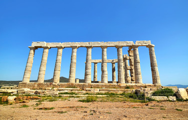 temple of Poseidon at Cape Sounion Attica Greece