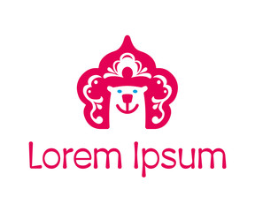 Modern logo depicting the Russian bear in the traditional Russian hat.