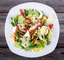 egg and green bean salad
