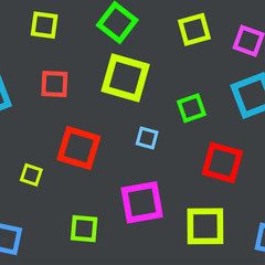 Simple seamless pattern with circles and rectangles. Usable as web background or wallpaper. Vector illustration.