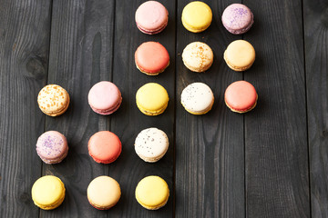 French delicious dessert macaroons