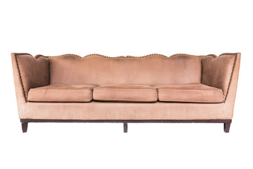 Nice and luxury leather sofa,clipping path