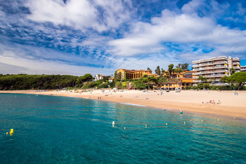Fenals beach in Lloret de Mar, Spain