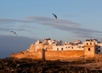 Essaouira Fortress at sunset, Morocco