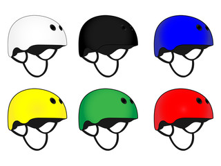Skateboard Helmets in Different Colours © d100