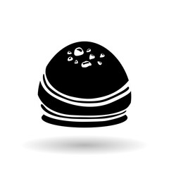 Chocolate design over white background, vector illustration