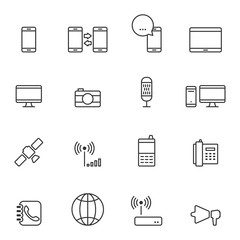 Communication icons,Vector EPS10.