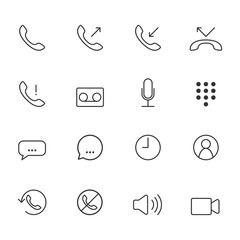 Contact icons,Vector EPS10.