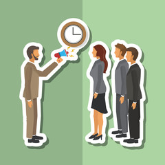 businesspeople graphic design , editable vector