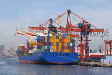 Fototapeta premium Container Ship in port