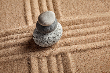 Fototapeta na wymiar Japanese Zen stone garden