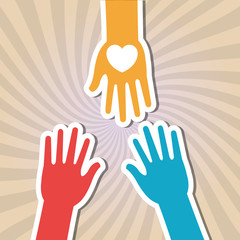 Graphic design of help , editable vecctor