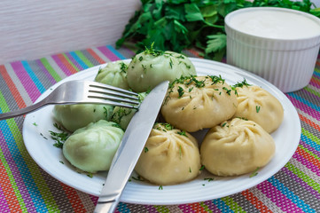 Traditional national Caucasian dish 