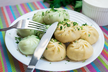 Traditional national Caucasian dish 