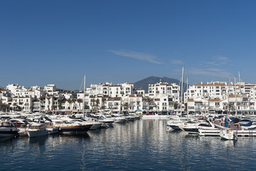 Fototapeta na wymiar Vistas de puerto Banús, Marbella