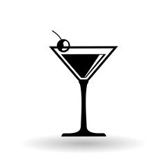 cocktail design over white background, vector illustration