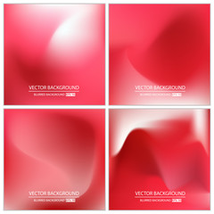 Abstract Creative concept vector multicolored blurred background set. For Web and Mobile Applications, art illustration template design, business infographic and social media, modern decoration