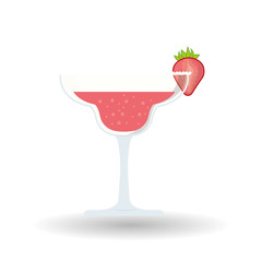 cocktail design over white background, vector illustration
