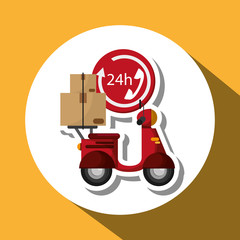 Graphic design of delivery , editable vecctor