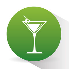 cocktail design over white background, vector illustration
