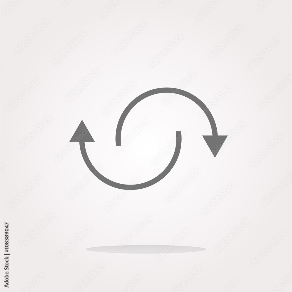 Poster rotation arrows icon vector. rotation arrows icon picture. rotation arrows icon jpg. rotation arrows