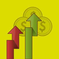 Graphic design of profit , editable vecctor