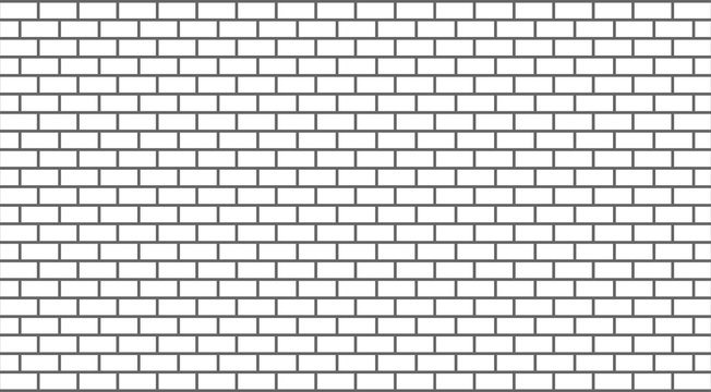 Vector white brick wall