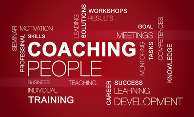 Coaching word cloud