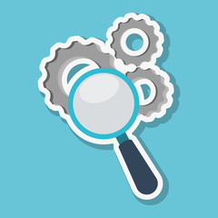 Graphic design of lupe , vector illustration