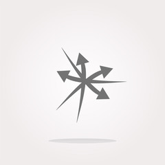 vector arrow set. web icon button isolated on white
