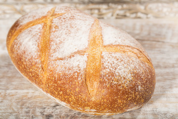 Loaf of fresh baked French bread