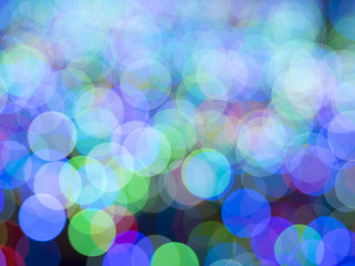 Multicolored defocused bokeh lights background