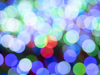 Multicolored defocused bokeh lights background