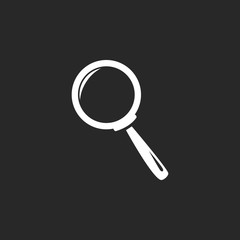 Loupe  sign simple icon on background