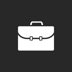 Business briefcase  sign simple icon on background