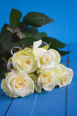 Bouquet of white roses
