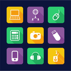 IT Icons Flat Design