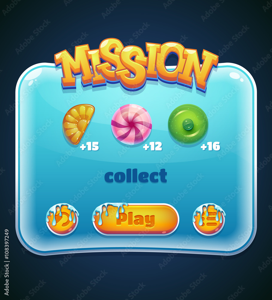 Poster game window for mission computer app