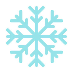 Flat icon snowflake. Vector illustration.